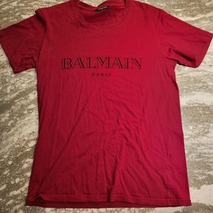 Red Balmain Tshirt 2016